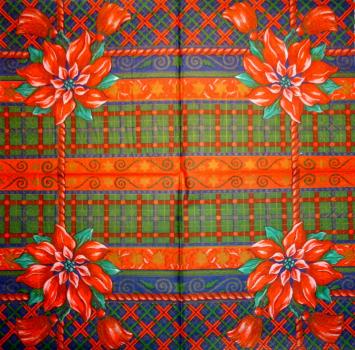 095 Christmas Flowers - 3-ply (95)